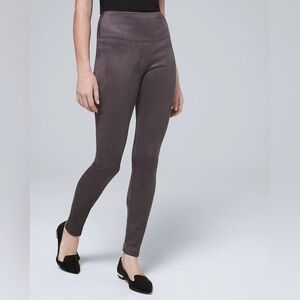 NWT White House Black Market Suede Runway Leggings